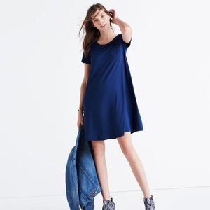 Madewell Swingy Tee Dress, Heather Navy, S